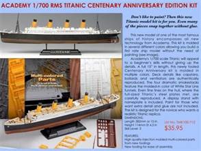 Titanic w/ Anchor Chain 1/700 5D Model Wood Deck Kits for Academy 14214 R.M.S 