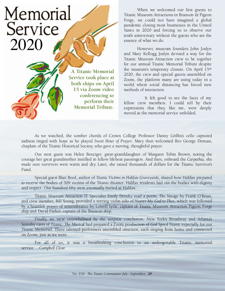 Protected: Commutator 230 2020 Memorial Service