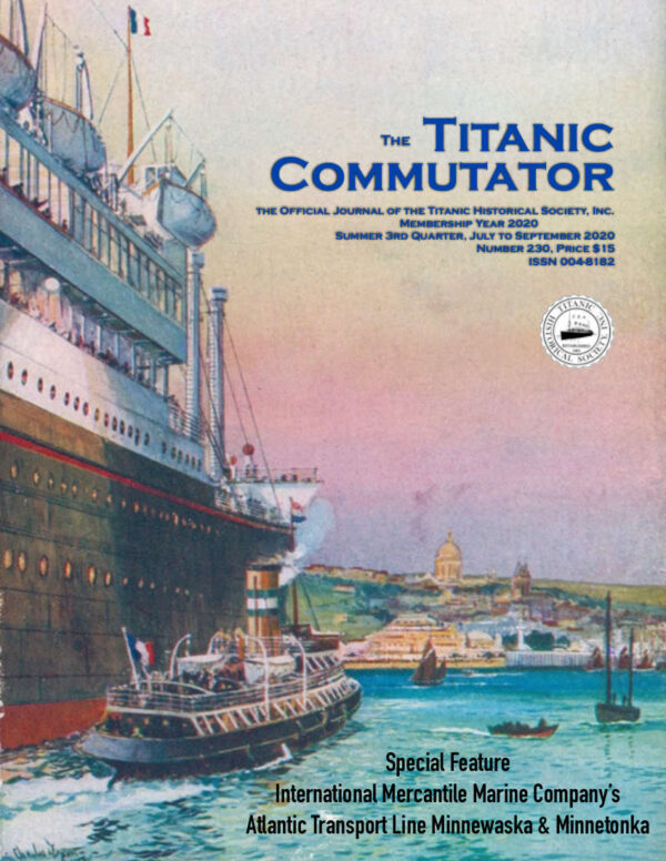 Titanic Historical Society Commutator 230 Cover Front