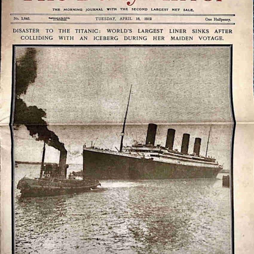 CASA DELLE BAMBOLE Titanic Boarding Pass biglietto copia edoardiano 1