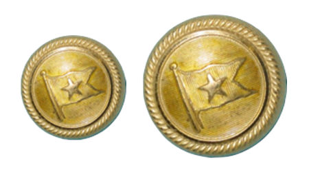 White Star Line Brass Buttons - cuff and jacket sizes