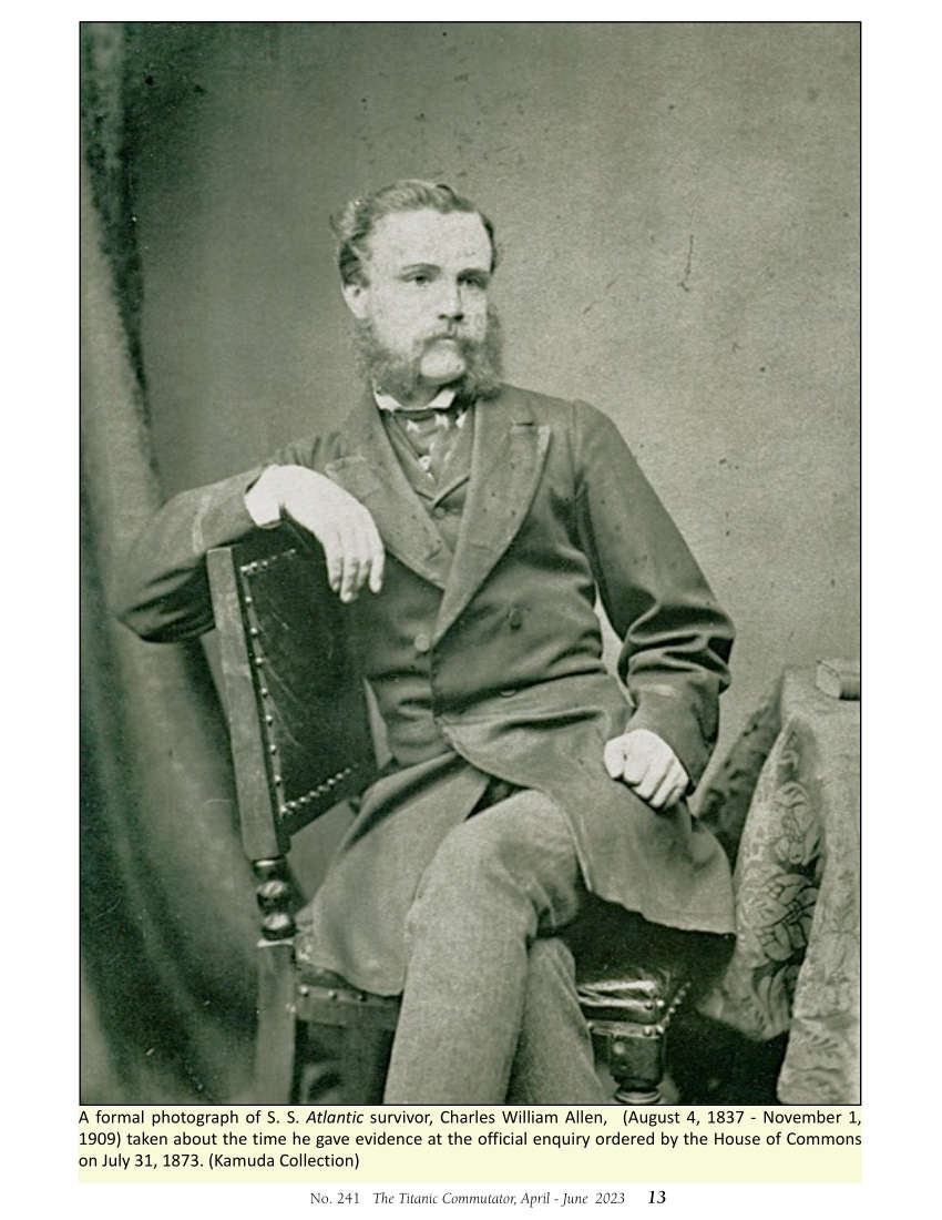 Protected: Commutator 241 The Escape of Charles W Allen from the Wreck of the White Star Steamer Atlantic