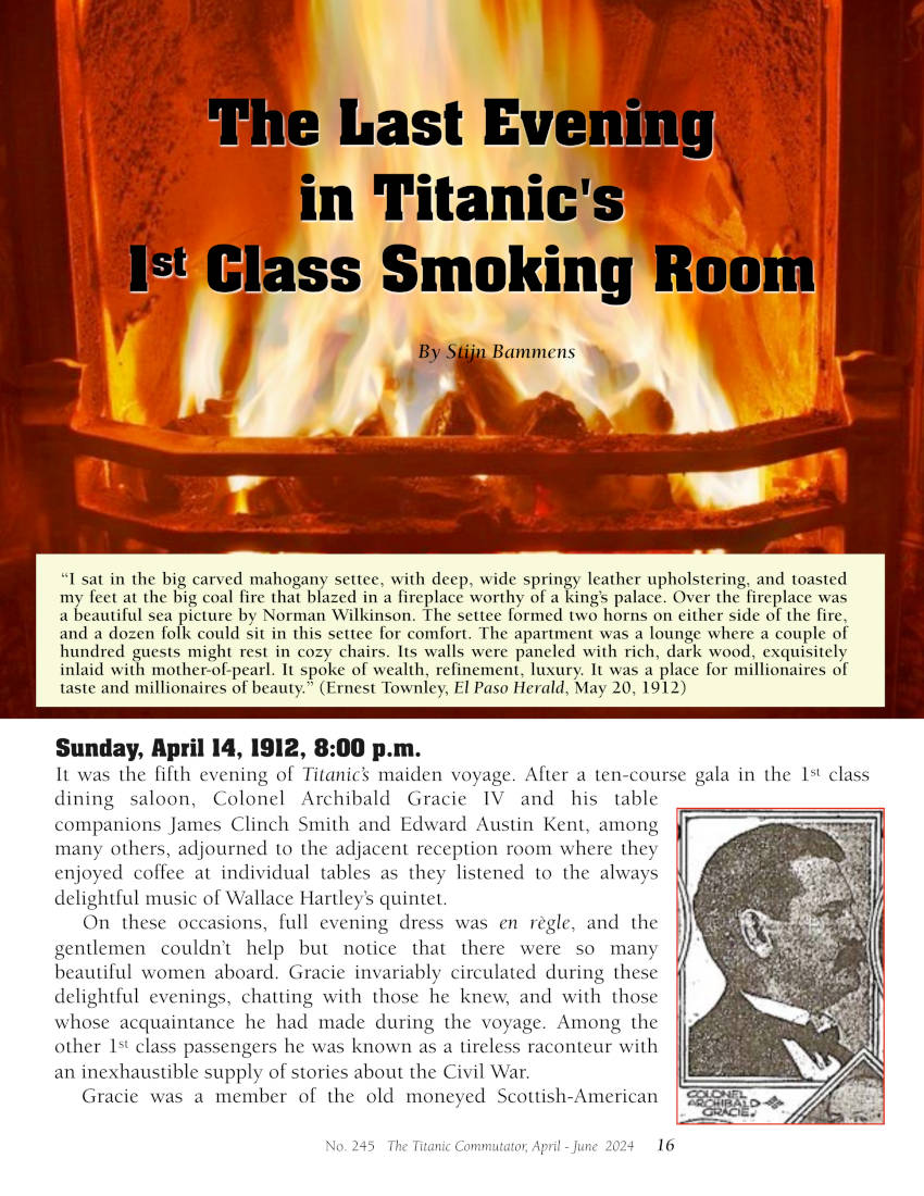 Protected: Commutator 245 The Last Evening in Titanics 1st Class Smoking Room