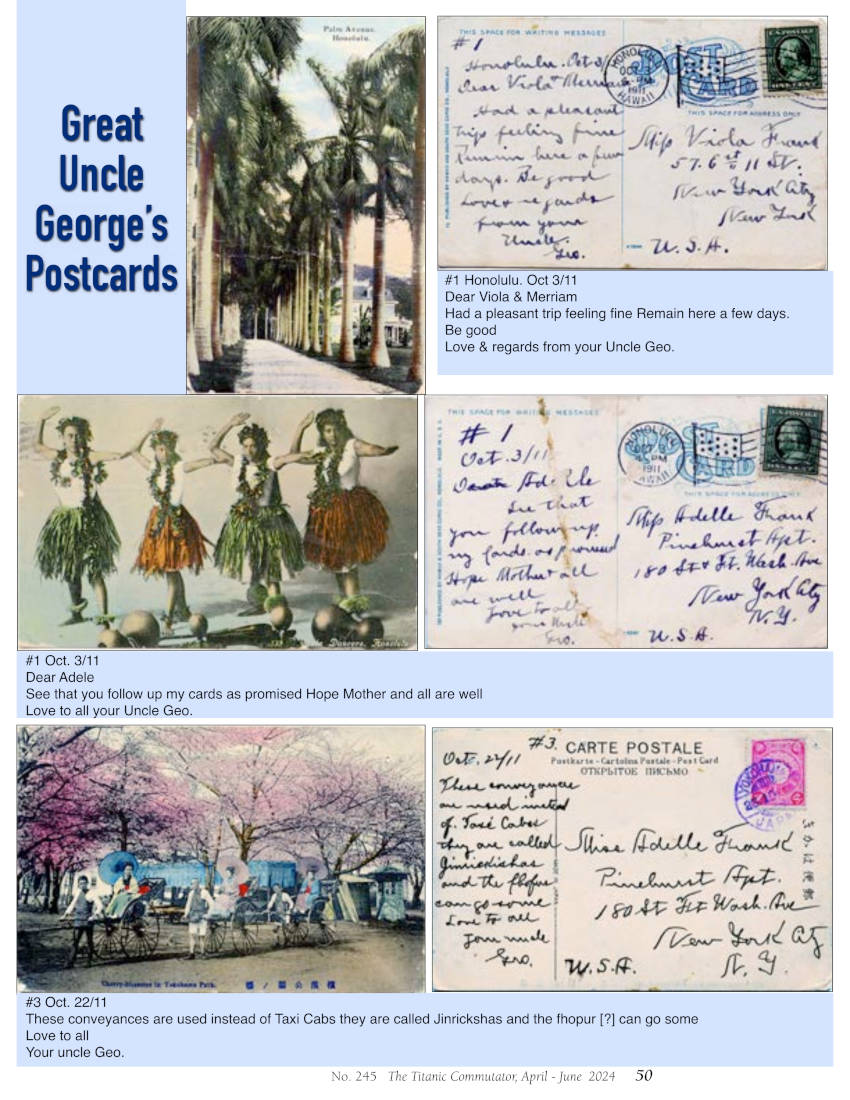 Protected: Commutator 245 Great Uncle Georges Postcards