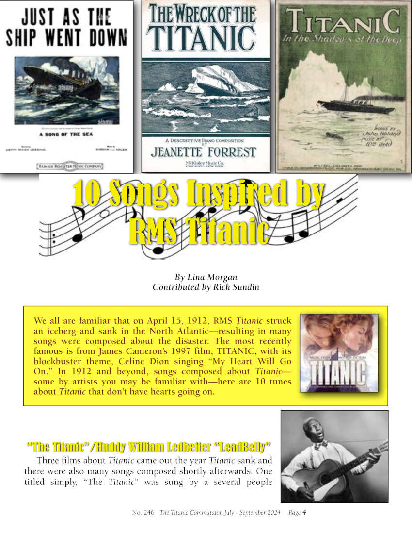 Protected: Commutator 246 10 Songs Inspired by RMS Titanic