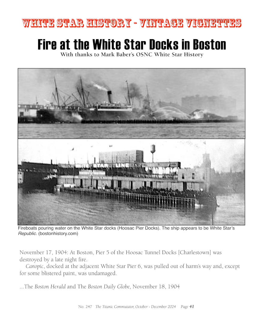 Protected: Commutator 247 Fire at the White Star Docks in Boston Vintage Vignettes