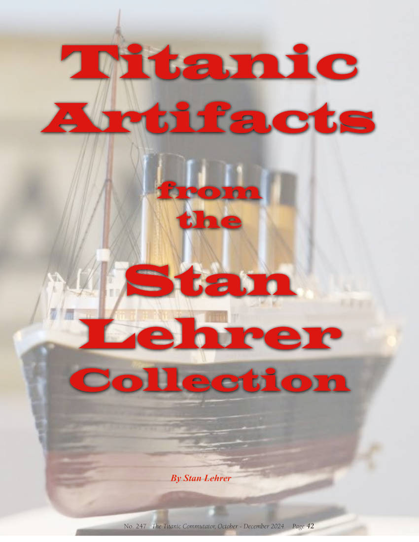Protected: Commutator 247 Titanic Artifacts from the Stan Lehrer Collection