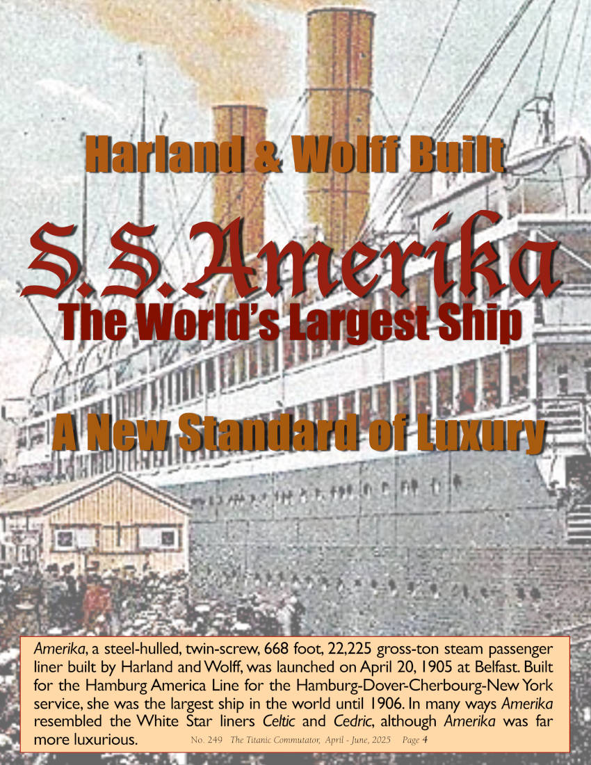 Protected: Commutator 249 SS Amerika The Worlds Largest Ship