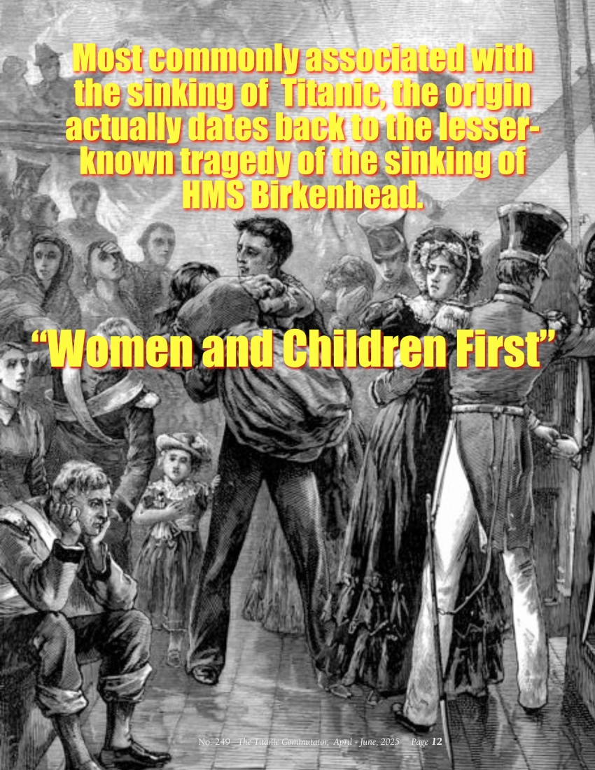 Protected: Commutator 249 HMS Birkenhead Women and Children First