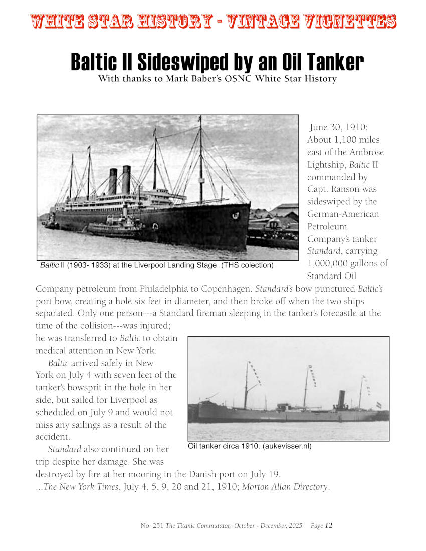Protected: Commutator 251 Baltic Sideswiped by Oil Tanker vintage vignettes