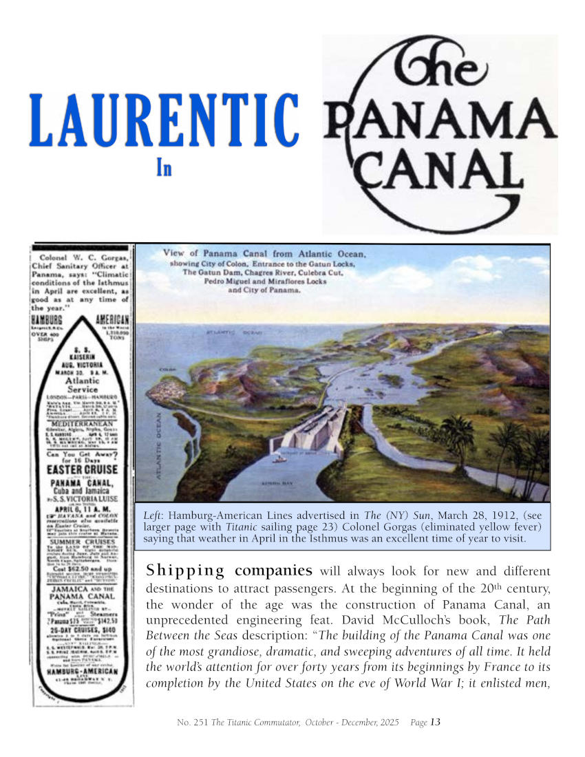 Protected: Commutator 251 Laurentic Panama Canal.