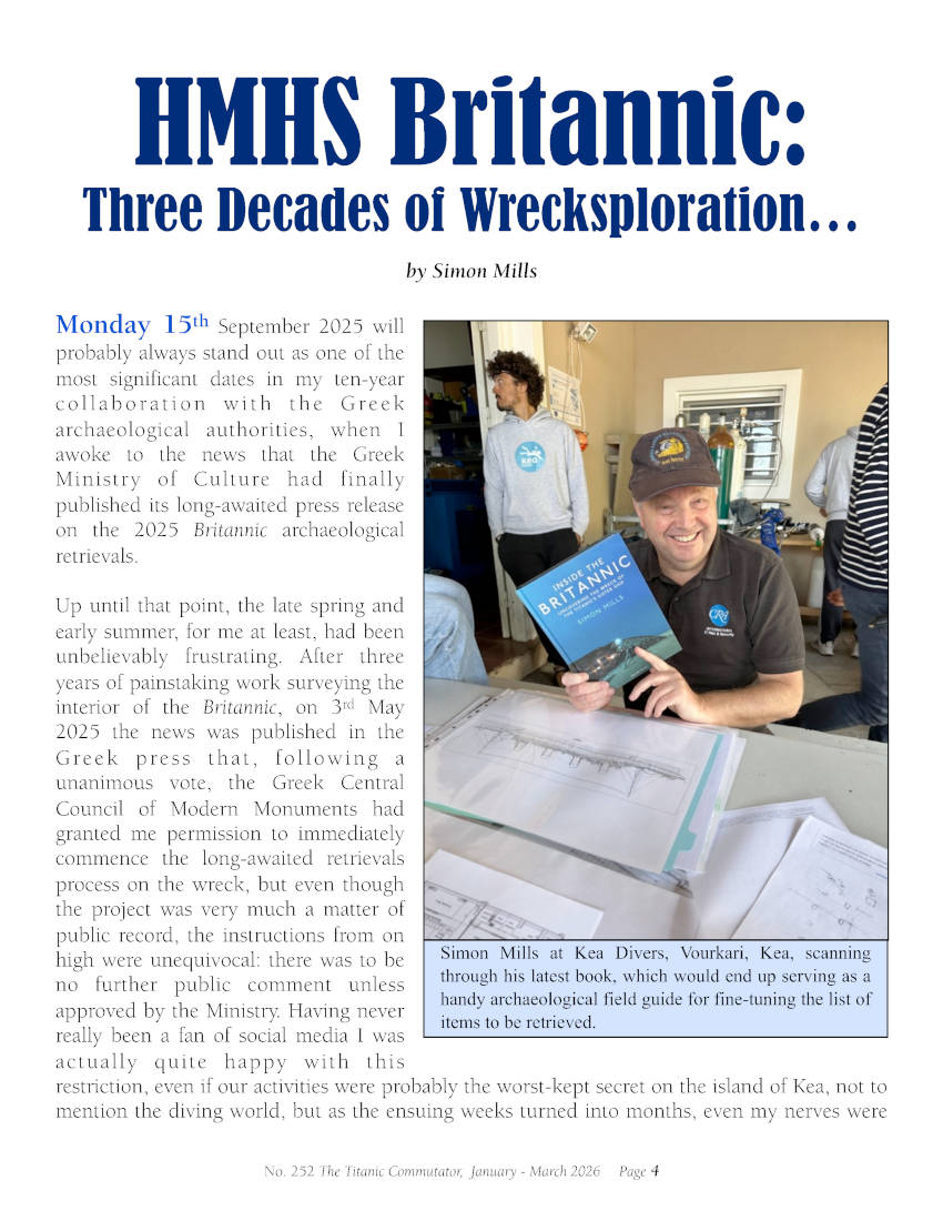 Protected: Commutator 252 HMHS Britannic Three Decades Of Wrecksploration