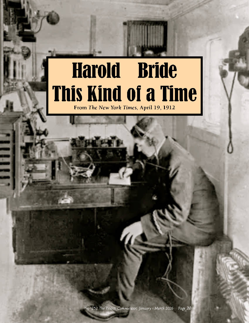 Protected: Commutator 252 Harold Bride This Kind Of A Time From The New York Times