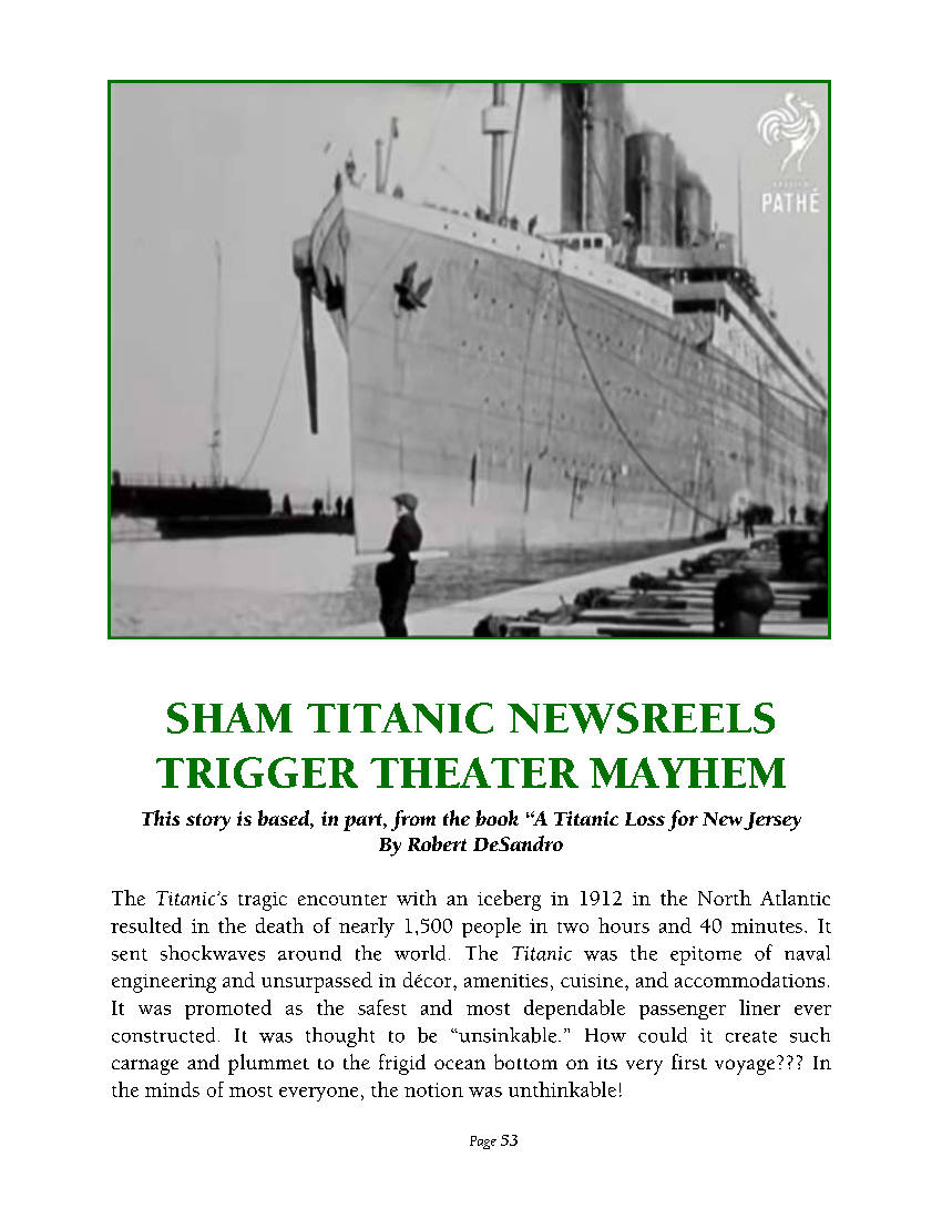 Protected: Commutator 255 Sham Titanic Newsreels Trigger Theater Mayhem